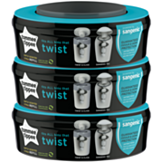 שקיות לפח לחיתולים סאנג'ניק Twist & Click - מארז 3 קסטות | Tommee Tippee 