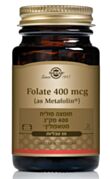מטאפולין 400 מק"ג Natural Folic Acid | סולגאר 