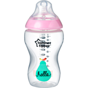 בקבוק לתינוק 340 מ"ל - ורוד Closer To Nature +3M | Tommee Tippee 