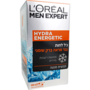 ג'ל לחות לגבר נגד מראה ברק שומני Hydra Energetic | L'Oreal לוריאל 