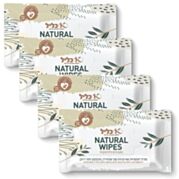 מגבונים טבעיים אורגניים NATURAL WIPES - מארז רביעייה