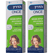 Once ג'ל: משמיד כינים וביצי כינים בטיפול אחד - מארז זוגי