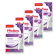 מארז רביעייה - חוט דנטלי לשיניים צפופות בטעם מנטה Gentleslide