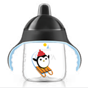 כוס מעבר ללא נזילות - שחור My Penguin Sippy Cup +12 | אוונט 