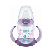 בקבוק אימון לשתייה עצמאית 150 מ"ל עם פטמת סיליקון רכה (6-18m) | NUK נוק 