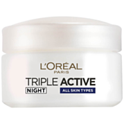 קרם לחות ללילה לפעולה משולשת לכל סוגי העור Triple Active | L'Oreal לוריאל 