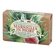סבון מוצק טבעי בניחוח תאנה ואלוורה Marsiglia In Fiore Vegetal Soap - Fig & Aloe Vera | Nesti נסטי 