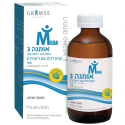אומגה 3 נוזלית עם ויטמין Omega 3 E