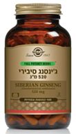 ג'ינסנג סיבירי 520 מ"ג Siberian Ginseng Root | סולגאר 