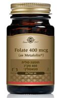 מטאפולין 400 מק"ג Natural Folic Acid | סולגאר 