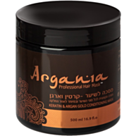 מסכה לשיער לאחר החלקה קרטין וארגן Keratin&argan Gold Conditioning Mask | Argania ארגניה 