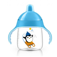 כוס מעבר ללא נזילות - כחול My Penguin Sippy Cup +12m | אוונט
